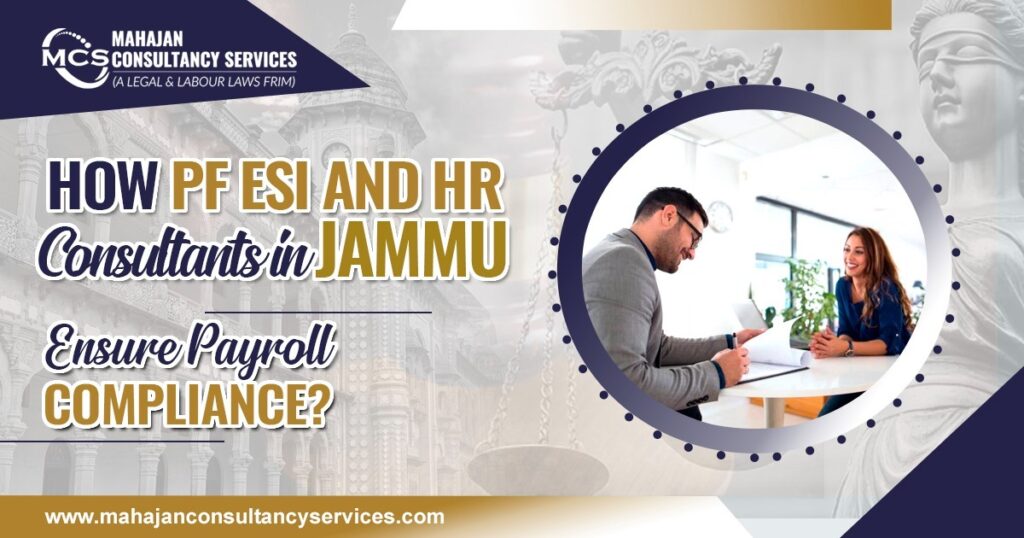 How PF ESI and HR Consultants in Jammu Ensure Payroll Compliance?